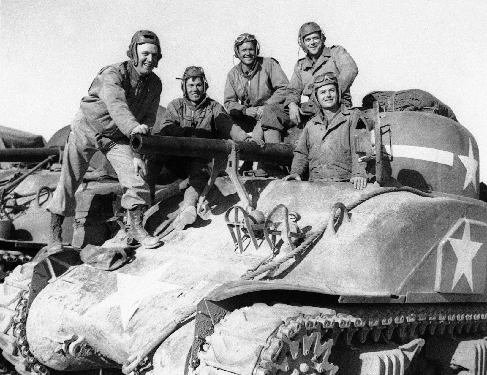 WWII England US Tank Crew